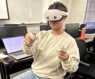 Student using VR Headset